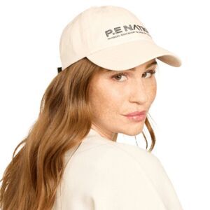 P.E. Nation Homage Cap Hat Off White Cream & Dark Gray